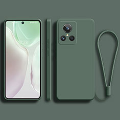 Funda Silicona Ultrafina Goma 360 Grados Carcasa para Realme GT2 Master Explorer Verde Noche