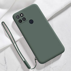 Funda Silicona Ultrafina Goma 360 Grados Carcasa para Realme Narzo 50A Verde Noche