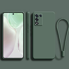 Funda Silicona Ultrafina Goma 360 Grados Carcasa para Realme Q3s 5G Verde Noche