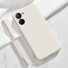 Funda Silicona Ultrafina Goma 360 Grados Carcasa para Realme V20 5G Blanco