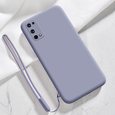 Funda Silicona Ultrafina Goma 360 Grados Carcasa para Realme X7 5G Gris Lavanda