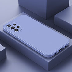 Funda Silicona Ultrafina Goma 360 Grados Carcasa para Samsung Galaxy A13 4G Gris Lavanda