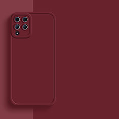 Funda Silicona Ultrafina Goma 360 Grados Carcasa para Samsung Galaxy A22 4G Rojo Rosa