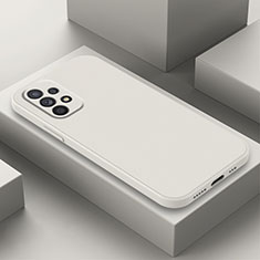 Funda Silicona Ultrafina Goma 360 Grados Carcasa para Samsung Galaxy A23 4G Blanco