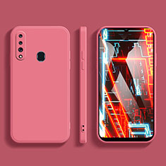 Funda Silicona Ultrafina Goma 360 Grados Carcasa para Samsung Galaxy A40s Rosa Roja