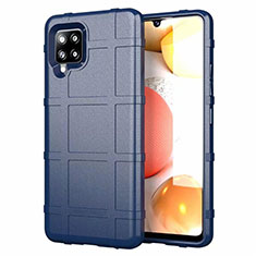 Funda Silicona Ultrafina Goma 360 Grados Carcasa para Samsung Galaxy A42 5G Azul