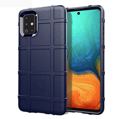 Funda Silicona Ultrafina Goma 360 Grados Carcasa para Samsung Galaxy A51 5G Azul