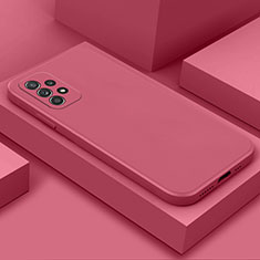 Funda Silicona Ultrafina Goma 360 Grados Carcasa para Samsung Galaxy A52s 5G Rosa Roja