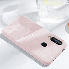 Funda Silicona Ultrafina Goma 360 Grados Carcasa para Samsung Galaxy A60 Oro Rosa