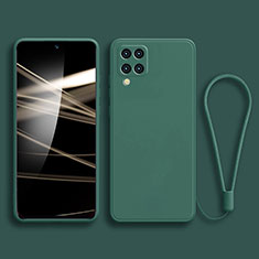 Funda Silicona Ultrafina Goma 360 Grados Carcasa para Samsung Galaxy F62 5G Verde Noche