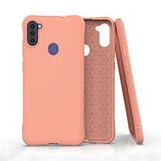 Funda Silicona Ultrafina Goma 360 Grados Carcasa para Samsung Galaxy M11 Naranja