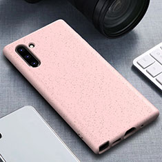 Funda Silicona Ultrafina Goma 360 Grados Carcasa para Samsung Galaxy Note 10 5G Oro Rosa