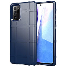 Funda Silicona Ultrafina Goma 360 Grados Carcasa para Samsung Galaxy Note 20 Ultra 5G Azul