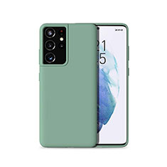 Funda Silicona Ultrafina Goma 360 Grados Carcasa para Samsung Galaxy S21 Ultra 5G Verde