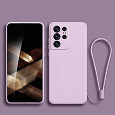 Funda Silicona Ultrafina Goma 360 Grados Carcasa para Samsung Galaxy S25 Ultra 5G Purpura Claro