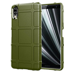 Funda Silicona Ultrafina Goma 360 Grados Carcasa para Sony Xperia L3 Verde