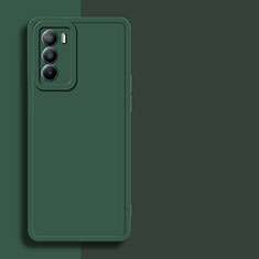 Funda Silicona Ultrafina Goma 360 Grados Carcasa para Vivo iQOO 9 SE 5G Verde Noche