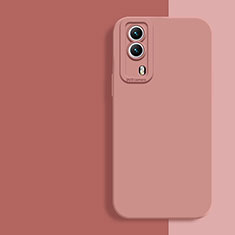 Funda Silicona Ultrafina Goma 360 Grados Carcasa para Vivo iQOO Z5x 5G Rosa