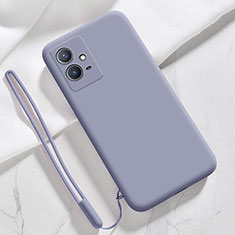 Funda Silicona Ultrafina Goma 360 Grados Carcasa para Vivo T1 5G India Gris Lavanda