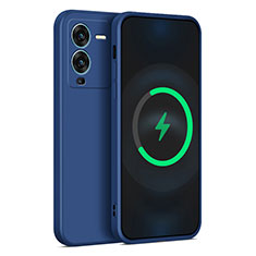 Funda Silicona Ultrafina Goma 360 Grados Carcasa para Vivo V25 Pro 5G Azul