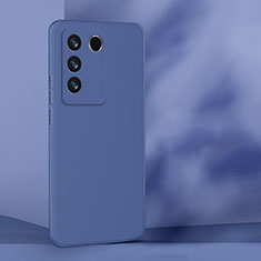 Funda Silicona Ultrafina Goma 360 Grados Carcasa para Vivo V27 Pro 5G Azul