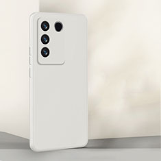 Funda Silicona Ultrafina Goma 360 Grados Carcasa para Vivo V27e 5G Blanco