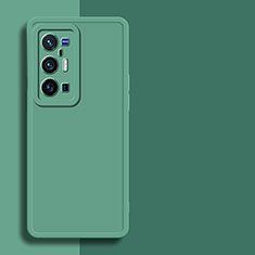 Funda Silicona Ultrafina Goma 360 Grados Carcasa para Vivo X70 Pro+ Plus 5G Verde Noche