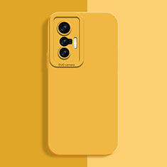 Funda Silicona Ultrafina Goma 360 Grados Carcasa para Vivo X70t Amarillo