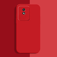 Funda Silicona Ultrafina Goma 360 Grados Carcasa para Vivo Y02A Rojo