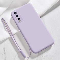 Funda Silicona Ultrafina Goma 360 Grados Carcasa para Vivo Y11s Purpura Claro