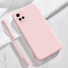 Funda Silicona Ultrafina Goma 360 Grados Carcasa para Vivo Y21a Rosa