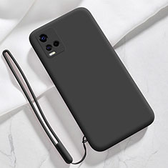 Funda Silicona Ultrafina Goma 360 Grados Carcasa para Vivo Y21e Negro