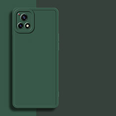 Funda Silicona Ultrafina Goma 360 Grados Carcasa para Vivo Y31s 5G Verde Noche