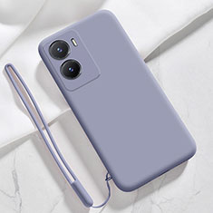 Funda Silicona Ultrafina Goma 360 Grados Carcasa para Vivo Y53t 5G Gris Lavanda