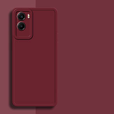 Funda Silicona Ultrafina Goma 360 Grados Carcasa para Vivo Y55s (2021) Rojo