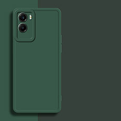 Funda Silicona Ultrafina Goma 360 Grados Carcasa para Vivo Y55s (2021) Verde Noche