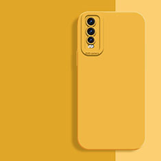 Funda Silicona Ultrafina Goma 360 Grados Carcasa para Vivo Y70S 5G Amarillo