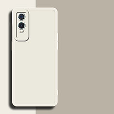 Funda Silicona Ultrafina Goma 360 Grados Carcasa para Vivo Y74s 5G Blanco