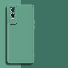 Funda Silicona Ultrafina Goma 360 Grados Carcasa para Vivo Y74s 5G Verde