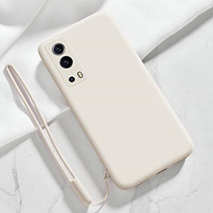 Funda Silicona Ultrafina Goma 360 Grados Carcasa para Vivo Y75s 5G Blanco