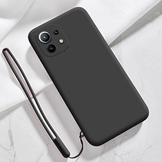 Funda Silicona Ultrafina Goma 360 Grados Carcasa para Xiaomi Mi 11 Lite 5G NE Negro