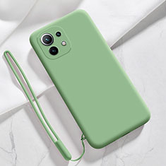 Funda Silicona Ultrafina Goma 360 Grados Carcasa para Xiaomi Mi 11 Lite 5G NE Verde