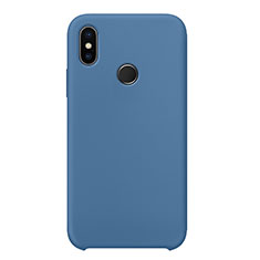 Funda Silicona Ultrafina Goma 360 Grados Carcasa para Xiaomi Mi 8 Azul