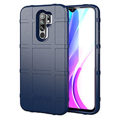 Funda Silicona Ultrafina Goma 360 Grados Carcasa para Xiaomi Redmi 9 Prime India Azul