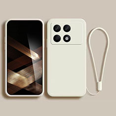 Funda Silicona Ultrafina Goma 360 Grados Carcasa para Xiaomi Redmi K70 5G Blanco