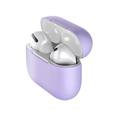 Funda Silicona Ultrafina Goma 360 Grados Carcasa S01 para Apple AirPods Pro Morado