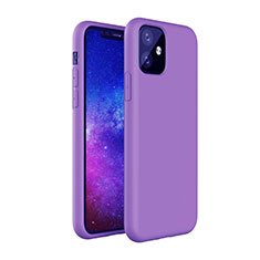 Funda Silicona Ultrafina Goma 360 Grados Carcasa S01 para Apple iPhone 11 Morado