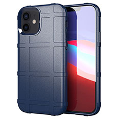 Funda Silicona Ultrafina Goma 360 Grados Carcasa S01 para Apple iPhone 12 Azul