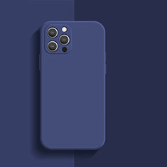 Funda Silicona Ultrafina Goma 360 Grados Carcasa S01 para Apple iPhone 14 Pro Azul