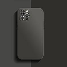 Funda Silicona Ultrafina Goma 360 Grados Carcasa S01 para Apple iPhone 15 Pro Max Negro